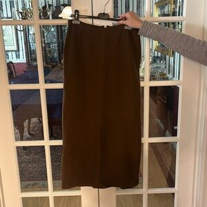 Brown Long Geiger Skirt